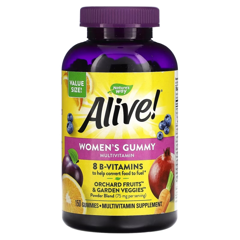 Nature's Way, Alive! Women's Gummy Multivitamin, Mixed Berry, 150 Gummies