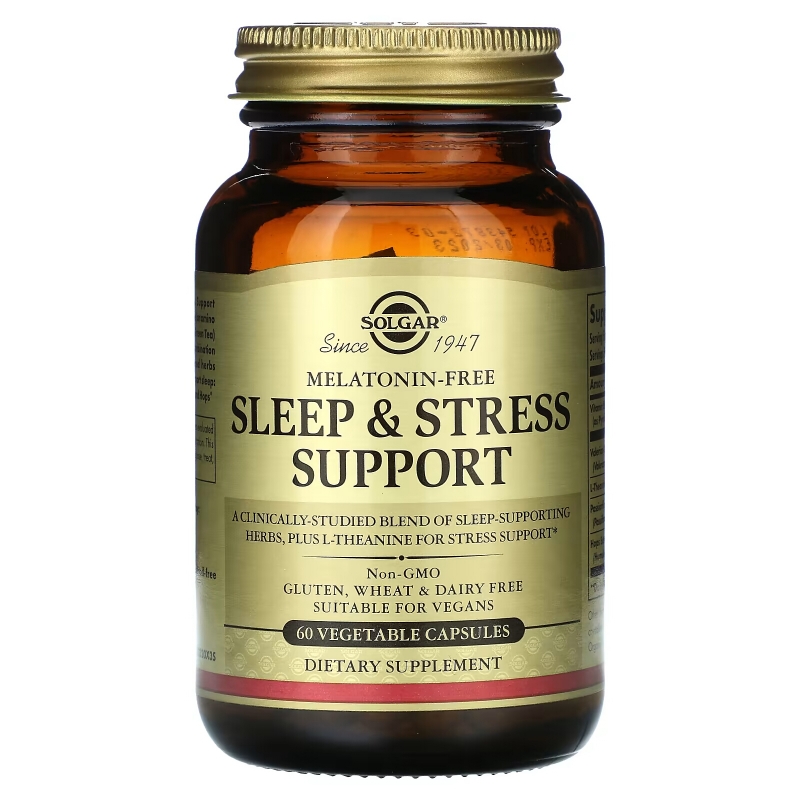 Solgar, Sleep & Stress Support, 60 Vegetable Capsules