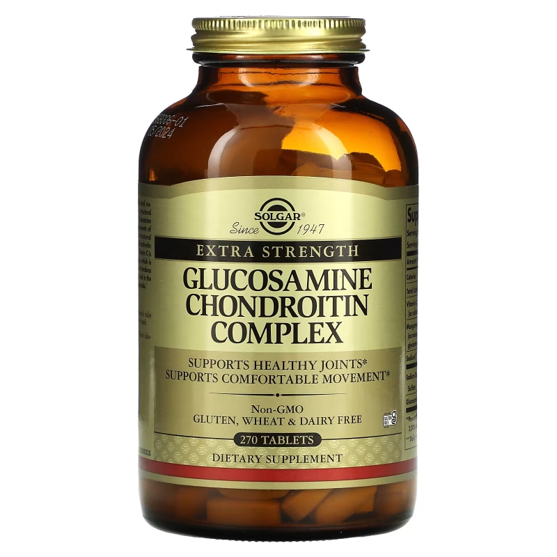 Solgar, Glucosamine Chondroitin Complex, Extra Strength , 270 Tablets