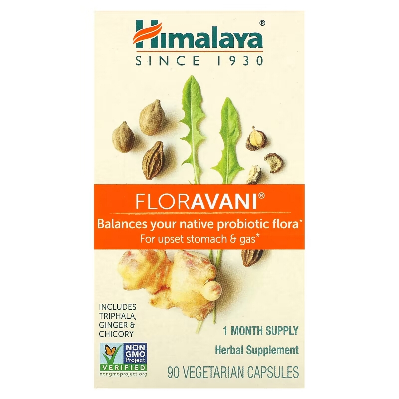 Himalaya, FlorAvani, 90 вегетарианских капсул