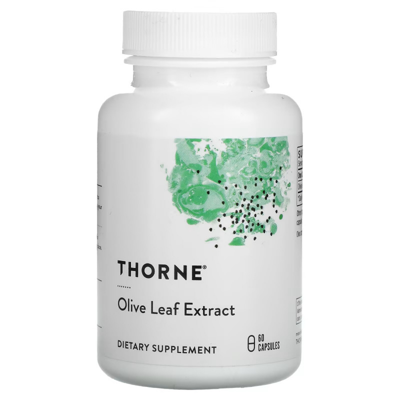 Thorne Research, Экстракт листьев оливкового дерева, 60 вегетарианских капсул
