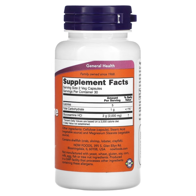 NOW Foods, Glucosamine '1000', 60 Veg Capsules