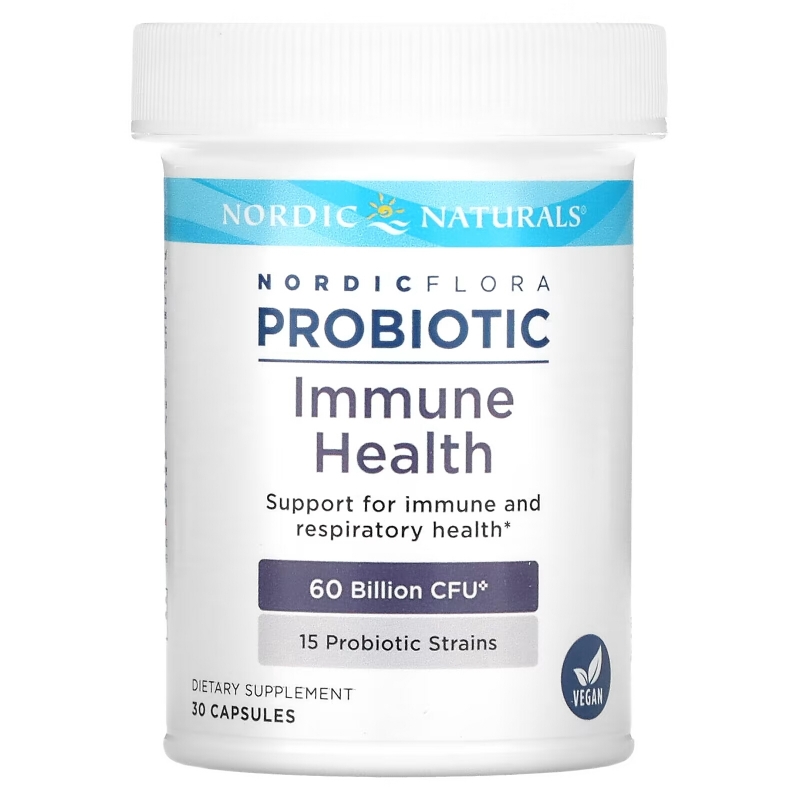 Nordic Naturals, Nordic Flora Probiotic, Immune Health, 60 Billion CFU, 30 Capsules