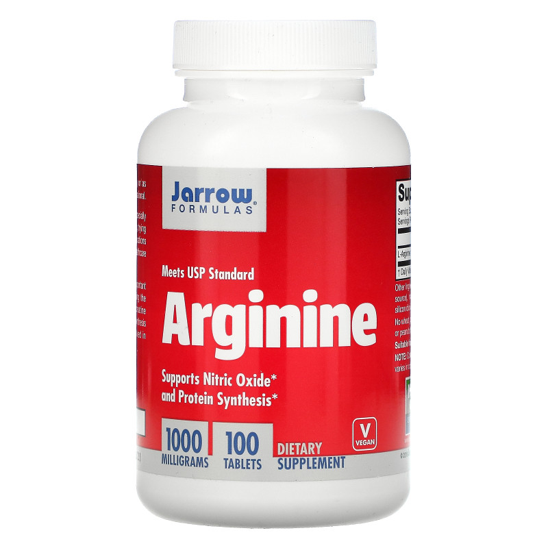 Jarrow Formulas, Аргинин, 1000 мг, 100 таблетки