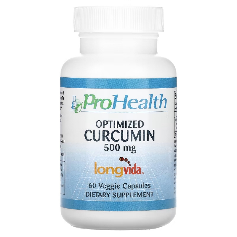 ProHealth Longevity, Optimized Curcumin, 500 mg, 60 Veggie Capsules