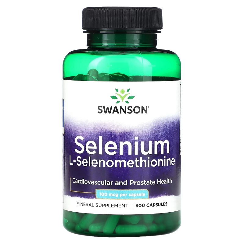 Swanson, Selenium, L-Selenomethionine, 100 mcg, 300 Capsules